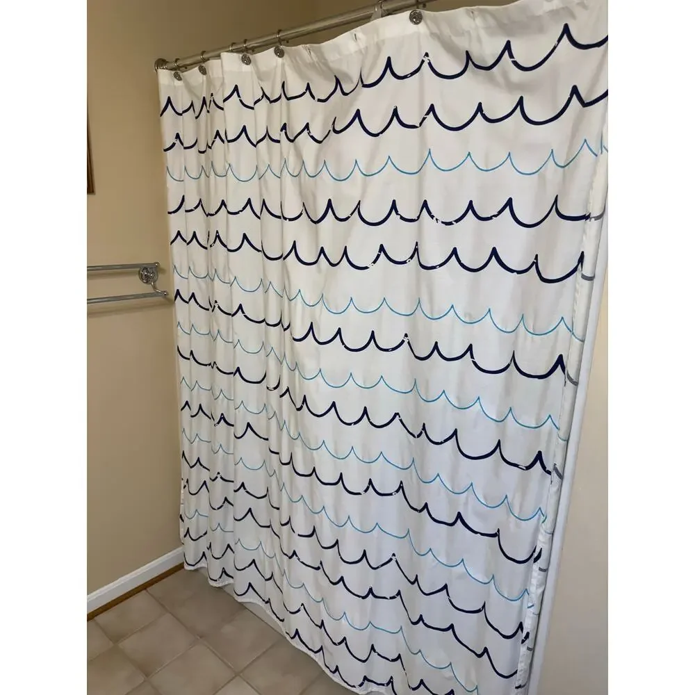 Shark Ocean Pillowfort shower curtain and 3 rugs